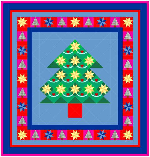 Inklingo Christmas Tree using the Free collections - Inklingo Kerstboom met de Gratis collecties