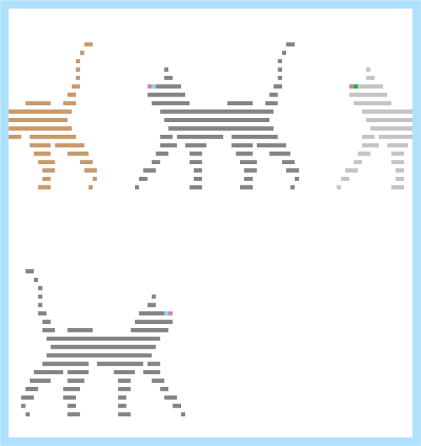 Striped Cats Parade Quilt, - Original Design by Annika Kornelis